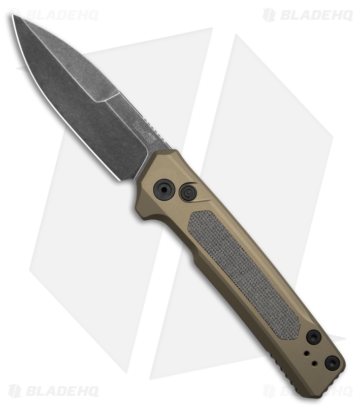 Kershaw Launch 22 Automatic Knife FDE Aluminum/Black Micarta (3.5" Black SW)