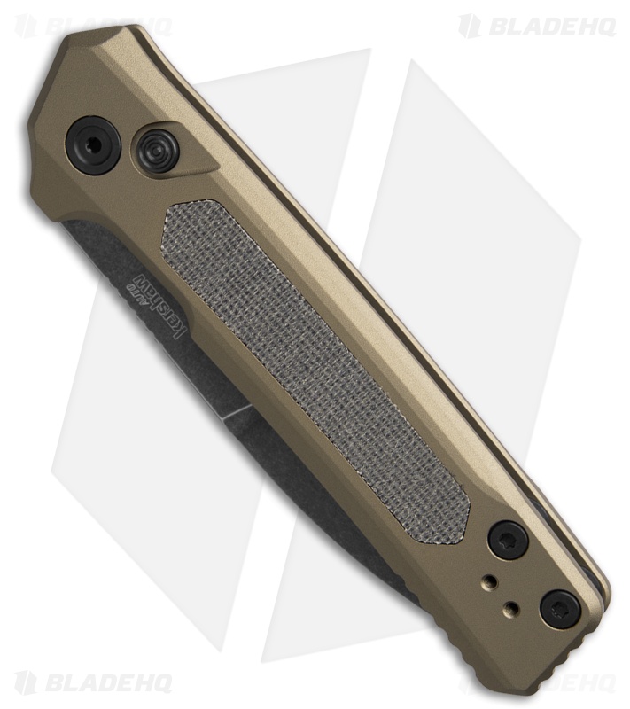Kershaw Launch 22 Automatic Knife FDE Aluminum/Black Micarta (3.5" Black SW)