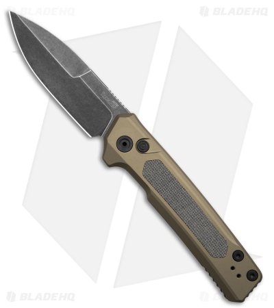 Kershaw Launch 22 Automatic Knife FDE Aluminum/Black Micarta (3.5" Black SW)