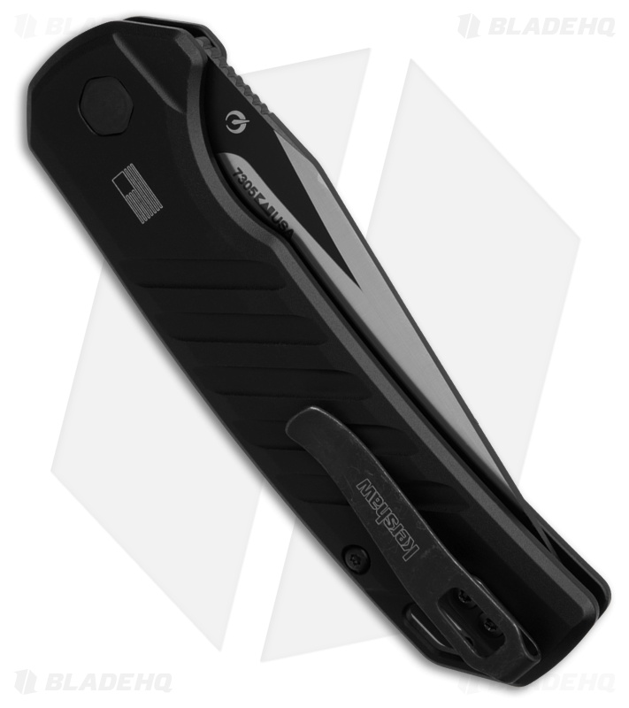 Kershaw Launch 23 Automatic Knife Black Aluminum (3.3" Two-Tone) 7305