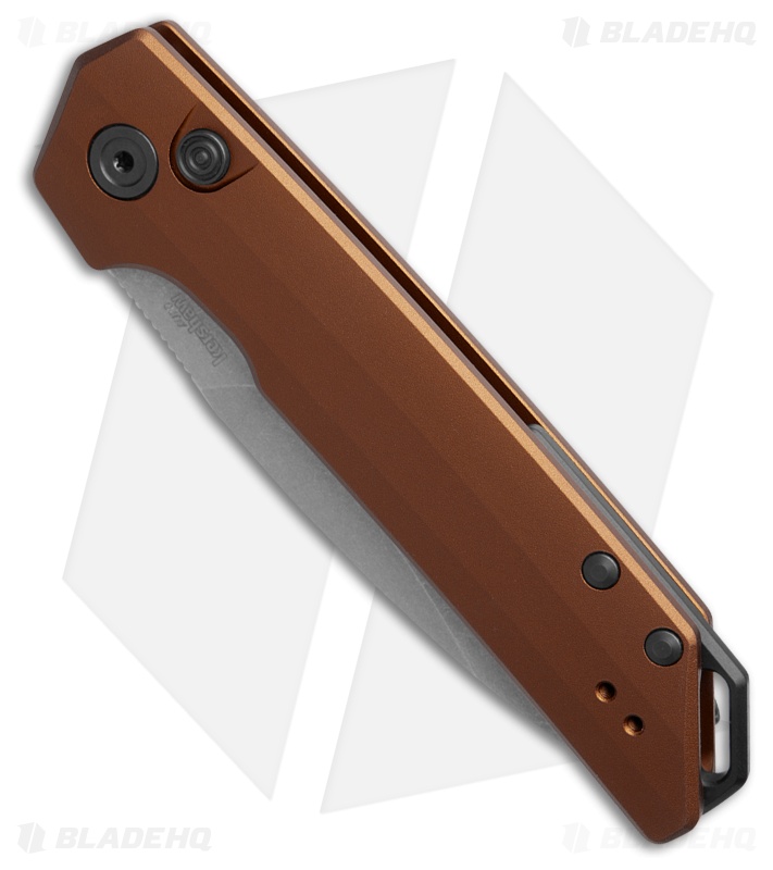 Kershaw Launch Iridium MagnaCut Automatic Knife Bronze Aluminum (3.5" Stonewash)