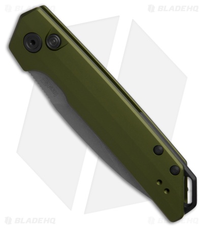Kershaw Launch Iridium MagnaCut Automatic Knife Olive Aluminum (3.5" Stonewash)