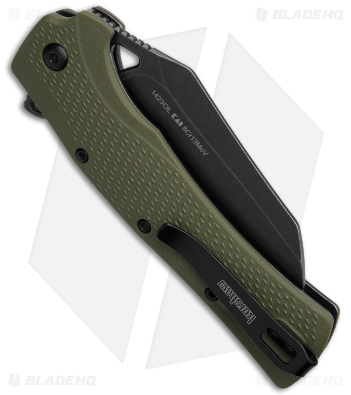 Kershaw Dawnstar Karambit Assisted Knife Olive Green GFN (3.5" Black Stonewash)