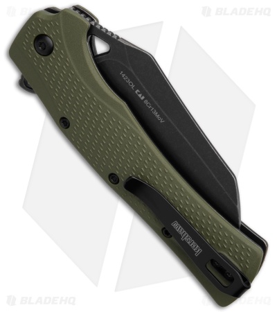 Kershaw Dawnstar Karambit Assisted Knife Olive Green GFN (3.5" Black Stonewash)