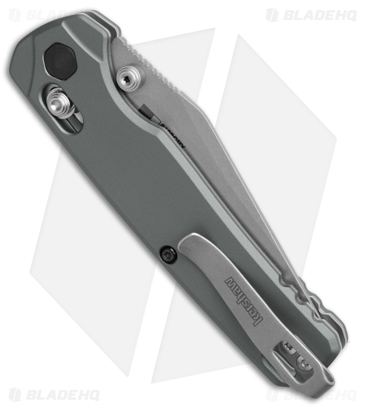 Kershaw Bel Air Clip Point DuraLock Knife Gray Aluminum (3.1" Stonewash)