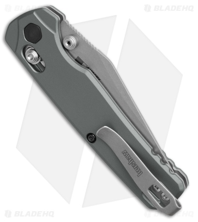 Kershaw Bel Air Clip Point DuraLock Knife Gray Aluminum (3.1" Stonewash)