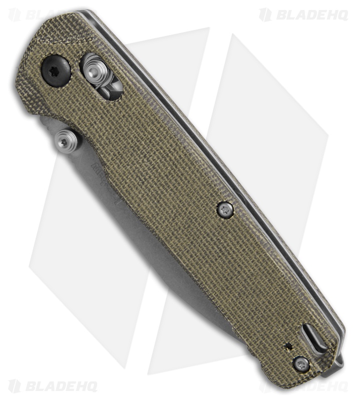 Kershaw Bel Air MagnaCut DuraLock Knife Olive Micarta (3.1" Stonewash)