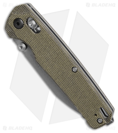 Kershaw Bel Air MagnaCut DuraLock Knife Olive Micarta (3.1" Stonewash)