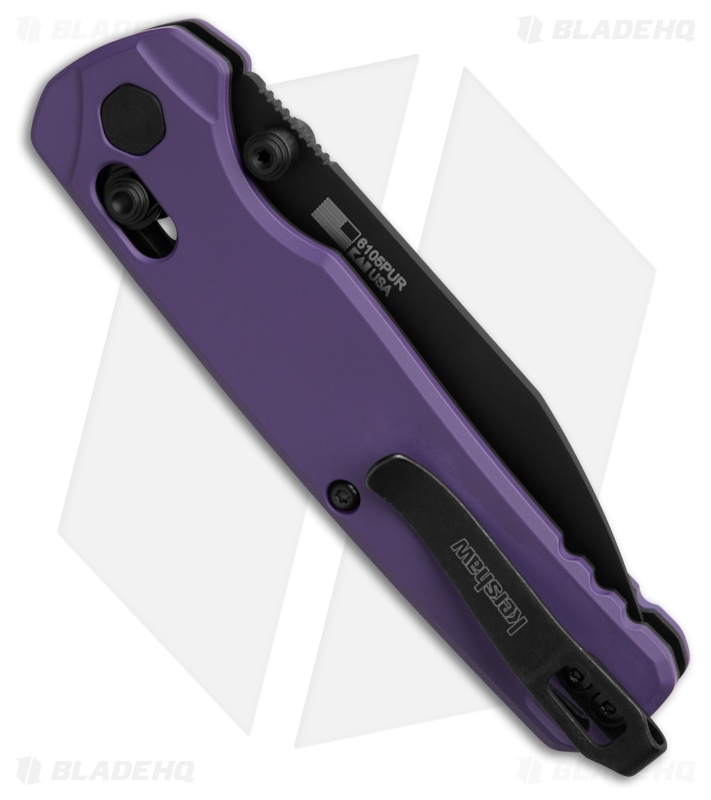 Kershaw Bel Air MagnaCut DuraLock Knife Purple Aluminum (3.1" Black)