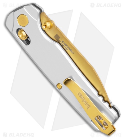 Kershaw Bel Air MagnaCut DuraLock Knife Raw Aluminum (3.1" Gold)
