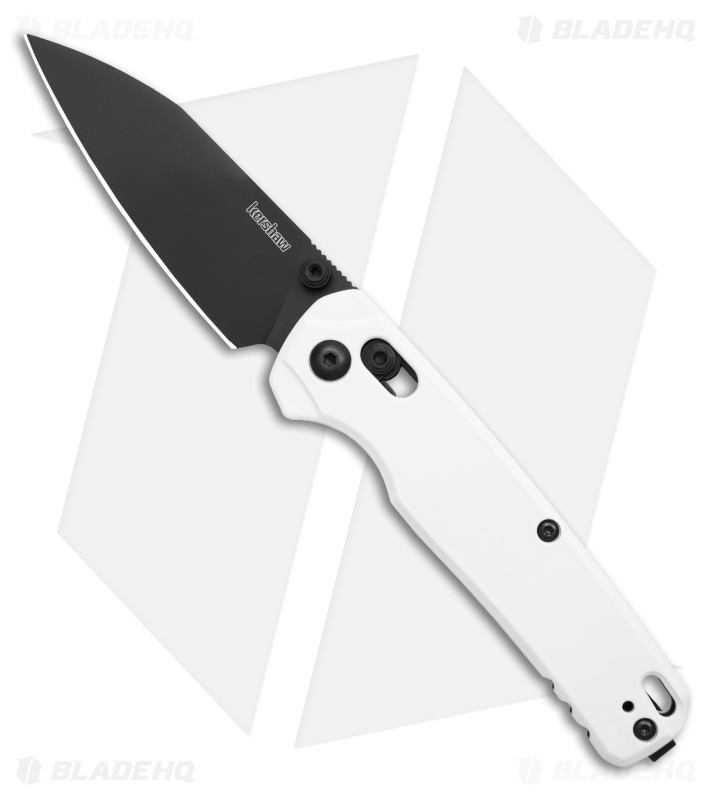Kershaw Bel Air MagnaCut DuraLock Knife White Aluminum (3.1" Black)