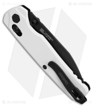 Kershaw Bel Air MagnaCut DuraLock Knife White Aluminum (3.1" Black)