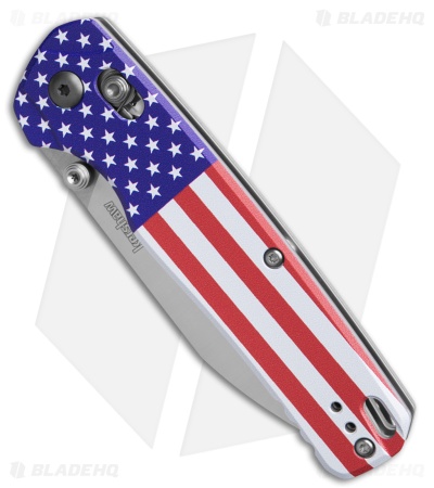 Kershaw Bel Air XL MagnaCut DuraLock Knife American Flag Aluminum (3.4" Satin)
