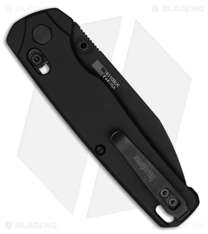 Kershaw Bel Air XL DuraLock Knife Black Aluminum (3.4" Black) 6110BLK 