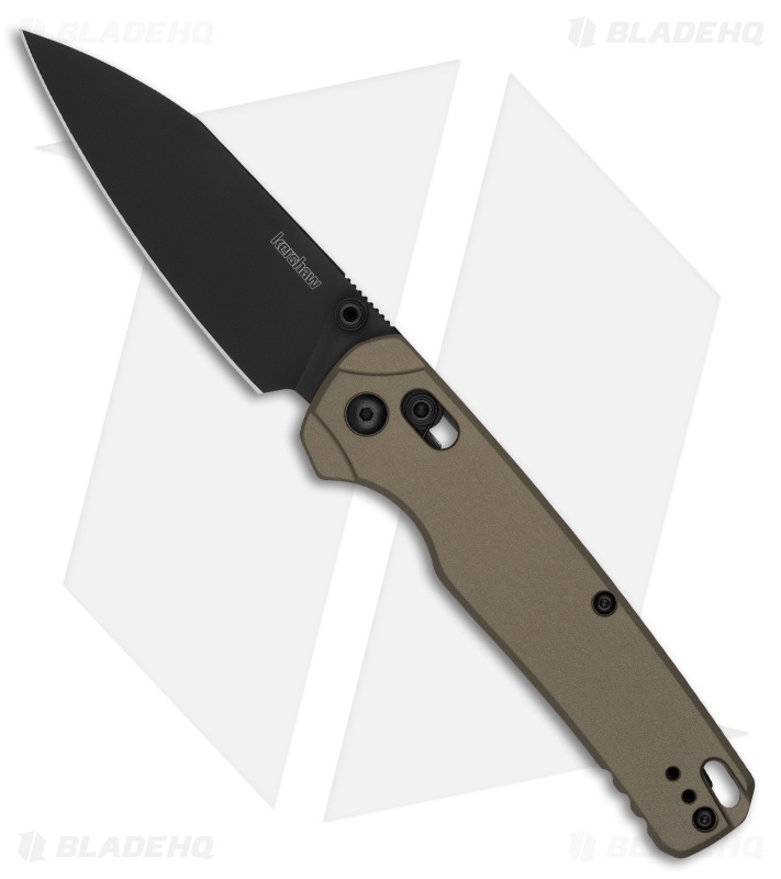 Kershaw Bel Air XL DuraLock Knife FDE Aluminum (3.4" Black) 6110FDE