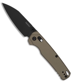 Kershaw Bel Air XL DuraLock Knife FDE Aluminum (3.4" Black) 6110FDE