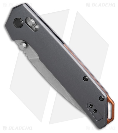 Kershaw Iridium DuraLock Knife Gray Aluminum (3.5" Stonewash Serr D2) 2038ST