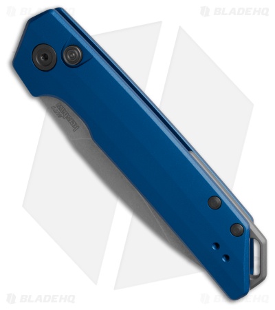 Kershaw Launch Iridium MagnaCut Automatic Knife Blue Aluminum (3.5" SW)