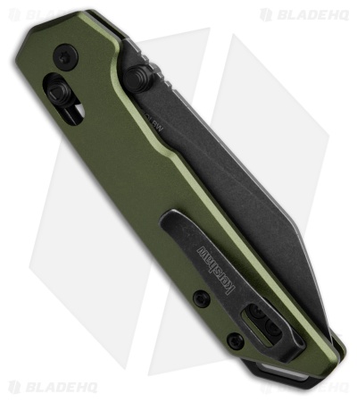 Kershaw Mini Iridium Reverse Tanto DuraLock Knife Olive Green Al (3" BLK SW)