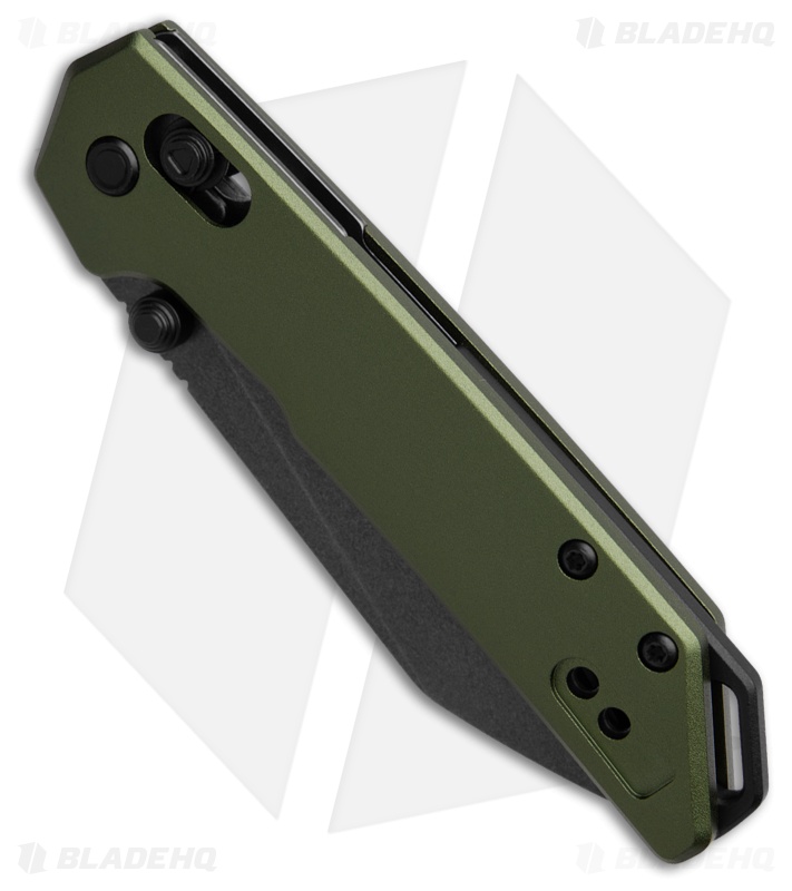 Kershaw Mini Iridium Reverse Tanto DuraLock Knife Olive Green Al (3" BLK SW)