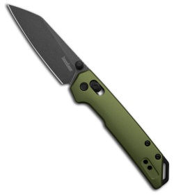 Kershaw Mini Iridium Reverse Tanto DuraLock Knife Olive Green Al (3" BLK SW)