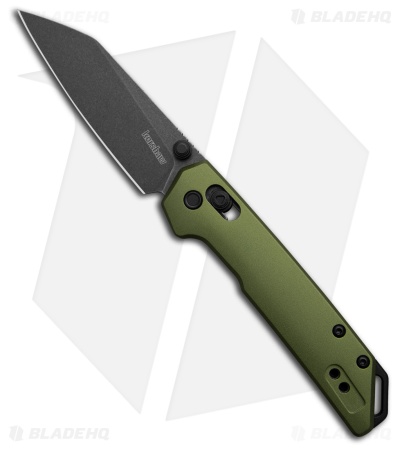 Kershaw Mini Iridium Reverse Tanto DuraLock Knife Olive Green Al (3" BLK SW)