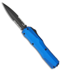 Kershaw Livewire D/E OTF Automatic Knife Blue Aluminum (3.4" Black Serr)
