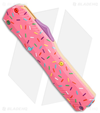 Kershaw Livewire Dessert Warrior D/E OTF Knife Pink/Sprinkle Al (3.4") *DISC*