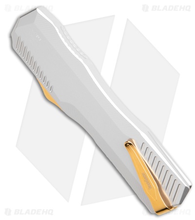 Kershaw Livewire Aurum MagnaCut OTF Automatic Knife Raw Aluminum (3.4" Gold)