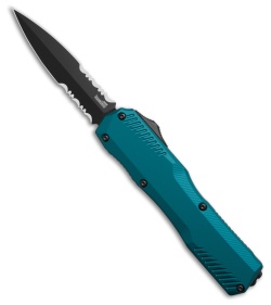 Kershaw Livewire D/E OTF Automatic Knife Blue Aluminum (3.4&quot; Black Serr) | 225657