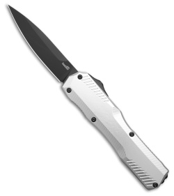 Kershaw Livewire MagnaCut OTF Automatic Knife Raw Aluminum (3.4" Black)