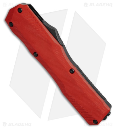 Kershaw Livewire MagnaCut OTF Automatic Knife Red G-10/Black Al (3.4" Black)