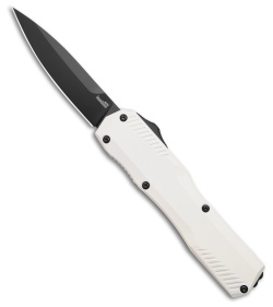 Kershaw Livewire Trooper MagnaCut OTF Automatic Knife White Aluminum (3.4" Blk)