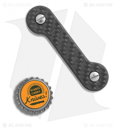 KEY-BAR Spartan Carbon Fiber/Aluminum Premium Pocket Key Holder/Organizer