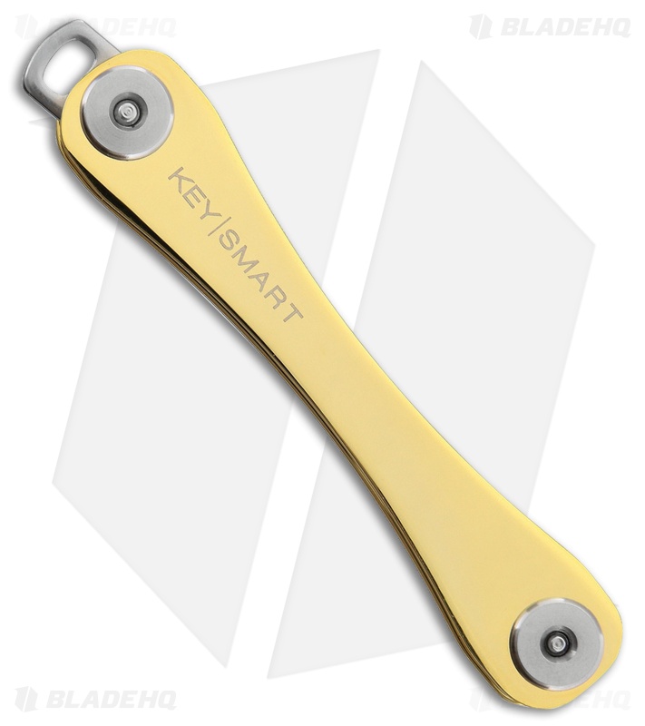KeySmart Extended Gold Key Holder Keychain (Copper/24kt Plated) Blade HQ