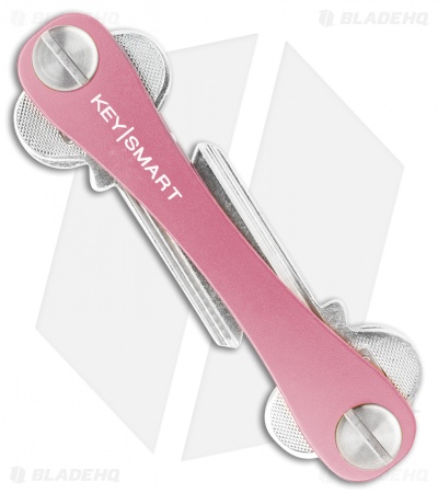 KeySmart Extended Pink Key Holder Keychain (Aluminum)