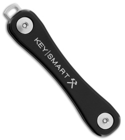 KeySmart Rugged Key Holder Keychain (Black)