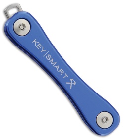 KeySmart Rugged Key Holder Keychain (Blue)