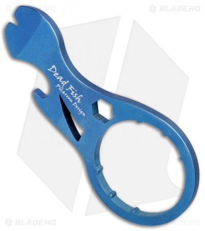 Kizer Deadfish Pocket Tool Titanium Blue Anodized T102A2