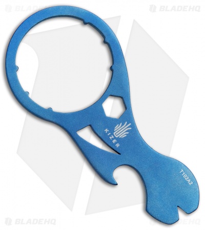 Kizer Deadfish Pocket Tool Titanium Blue Anodized T102A2