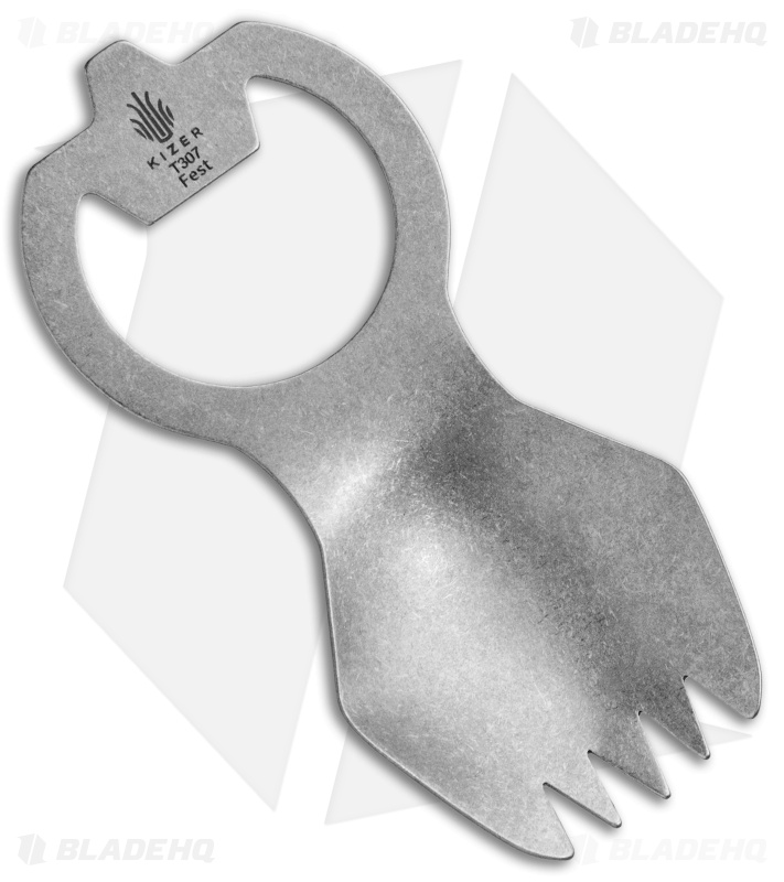 Kizer Fest Titanium Spork & Bottle Opener (Short) T307