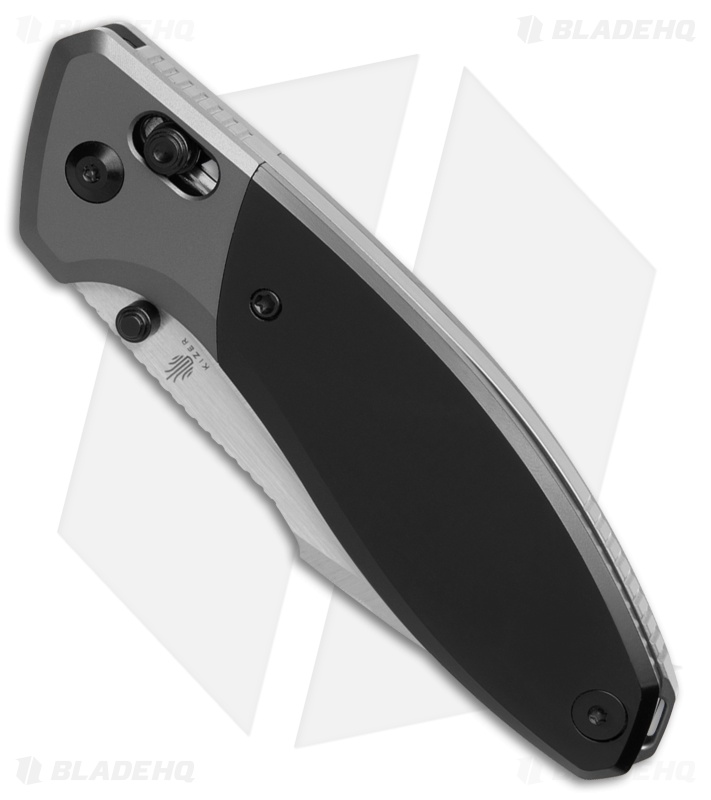 Kizer Staffi Clutch Lock Knife Black + Gray Titanium (3.30" Polished)