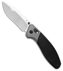 Kizer Staffi Clutch Lock Knife Black + Gray Titanium (3.30" Polished)