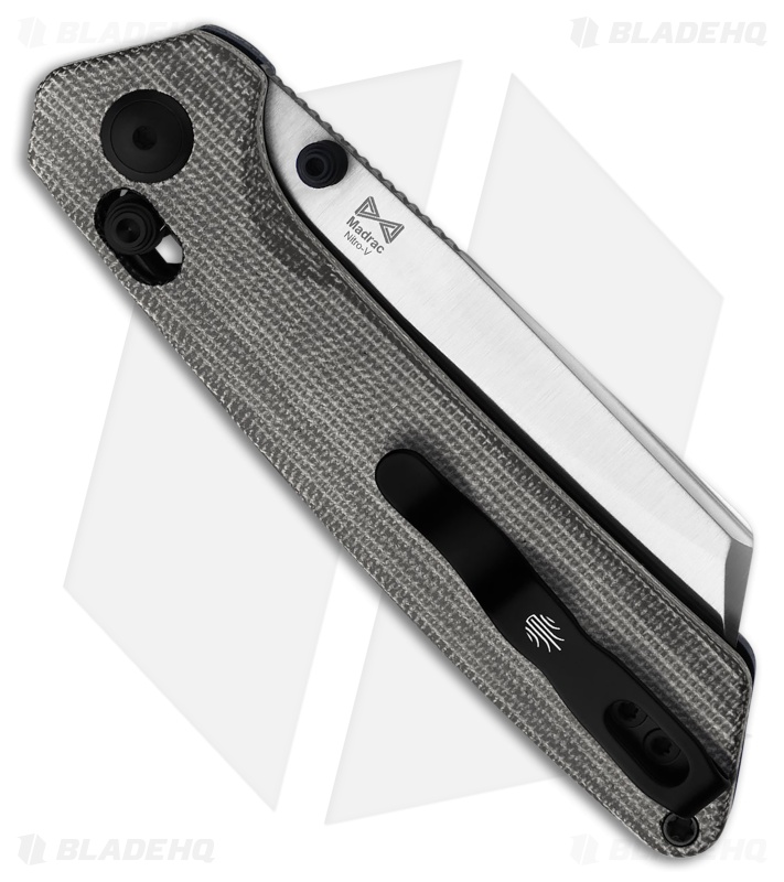 Kizer Madrac Clutch Lock Knife Black Norplex Ultrex Micarta (3" Satin Nitro-V)