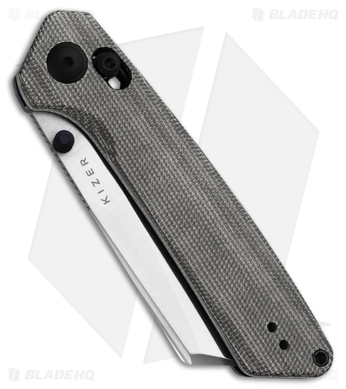 Kizer Madrac Clutch Lock Knife Black Norplex Ultrex Micarta (3" Satin Nitro-V)