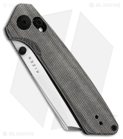 Kizer Madrac Clutch Lock Knife Black Norplex Ultrex Micarta (3" Satin Nitro-V)