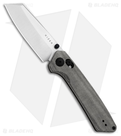Kizer Madrac Clutch Lock Knife Black Norplex Ultrex Micarta (3" Satin Nitro-V)