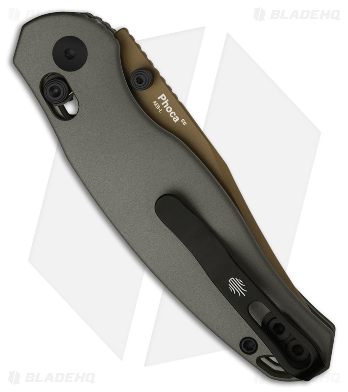 Kizer Phoca CC Clutch Lock Knife | Black Aluminum | Sunset