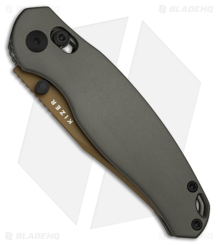 Kizer Phoca CC Clutch Lock Knife | Black Aluminum | Sunset