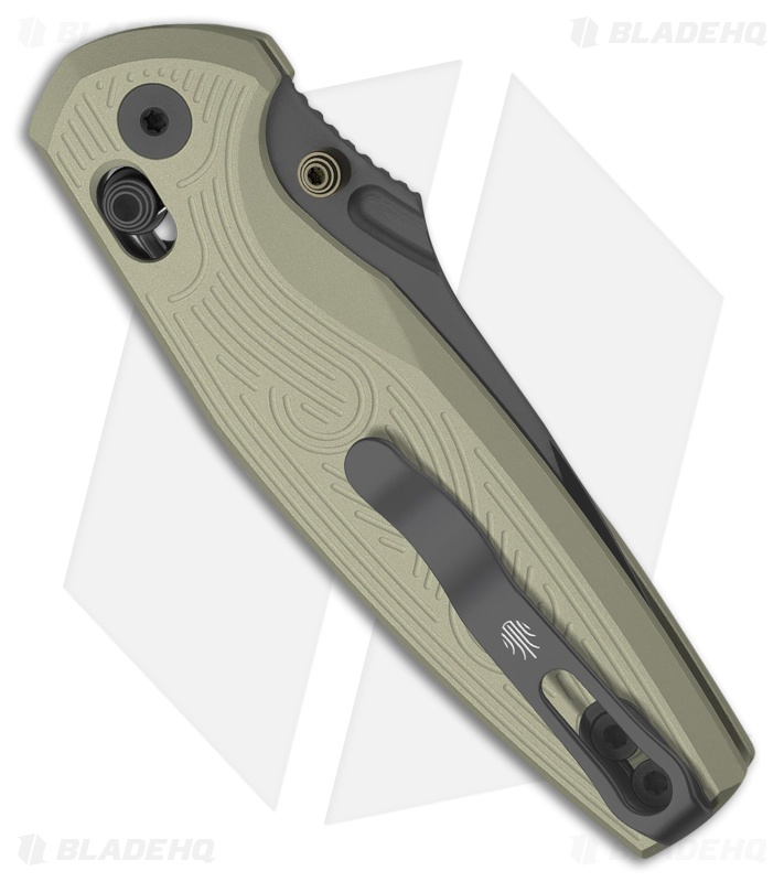Kizer Khamsin Clutch Lock Knife Sand Aluminum (4.1" Gray PVD/Stonewashed)